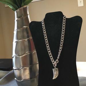 Silver luck charm necklace